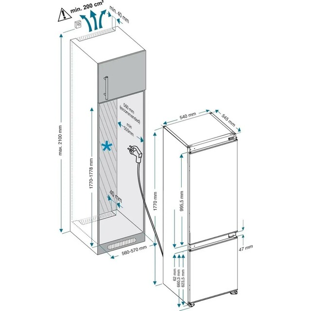 Холодильник Hyundai HBR 1784, белый