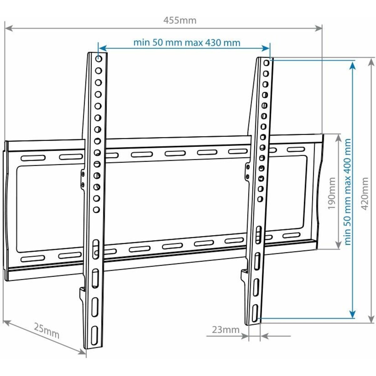 Кронштейн настенный Arm Media Steel-3 new, черный