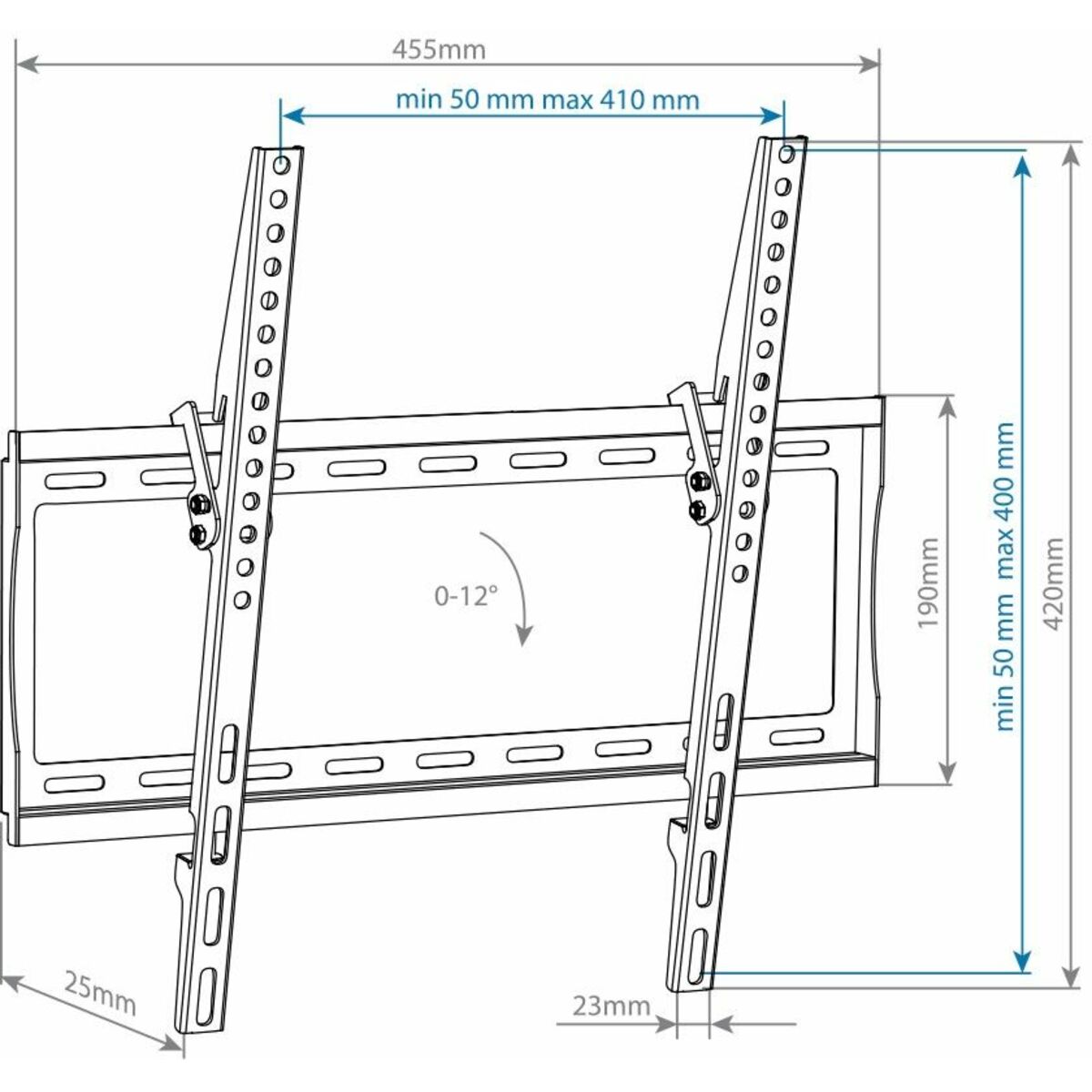 Кронштейн настенный Arm Media Steel-4 new, черный