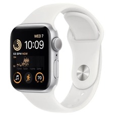 Умные часы Apple Watch SE (2022) 40mm Aluminium Case with Sport Band M/L (Цвет: Silver/White)