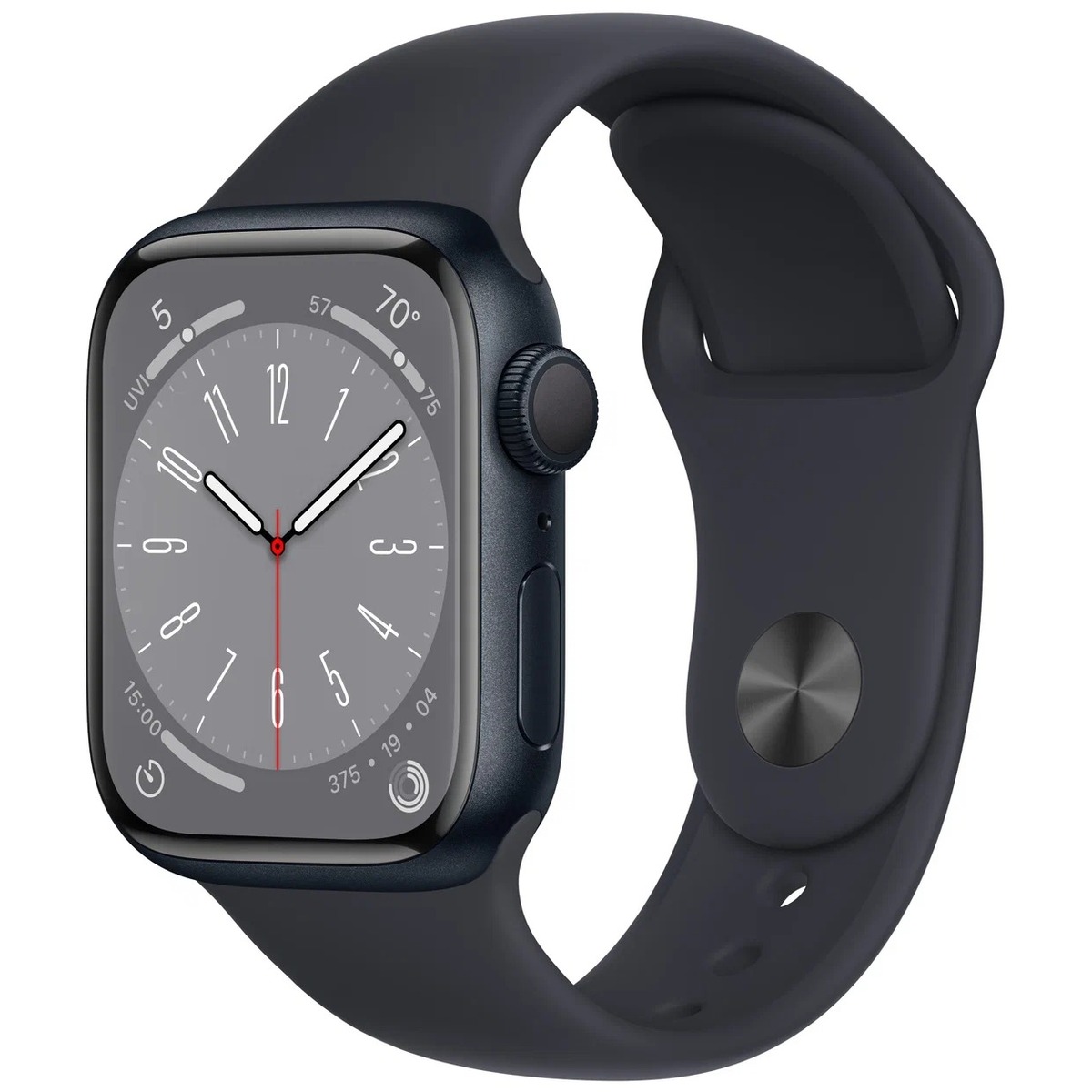 Умные часы Apple Watch Series 8 41mm Aluminum Case with Sport Band M/L (Цвет: Midnight)