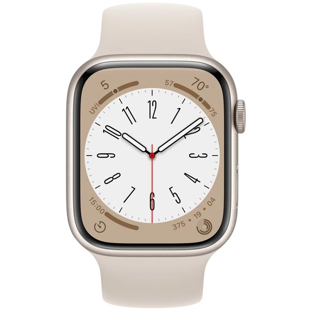 Умные часы Apple Watch Series 8 41mm Aluminum Case with Sport Band M/L (Цвет: Starlight)