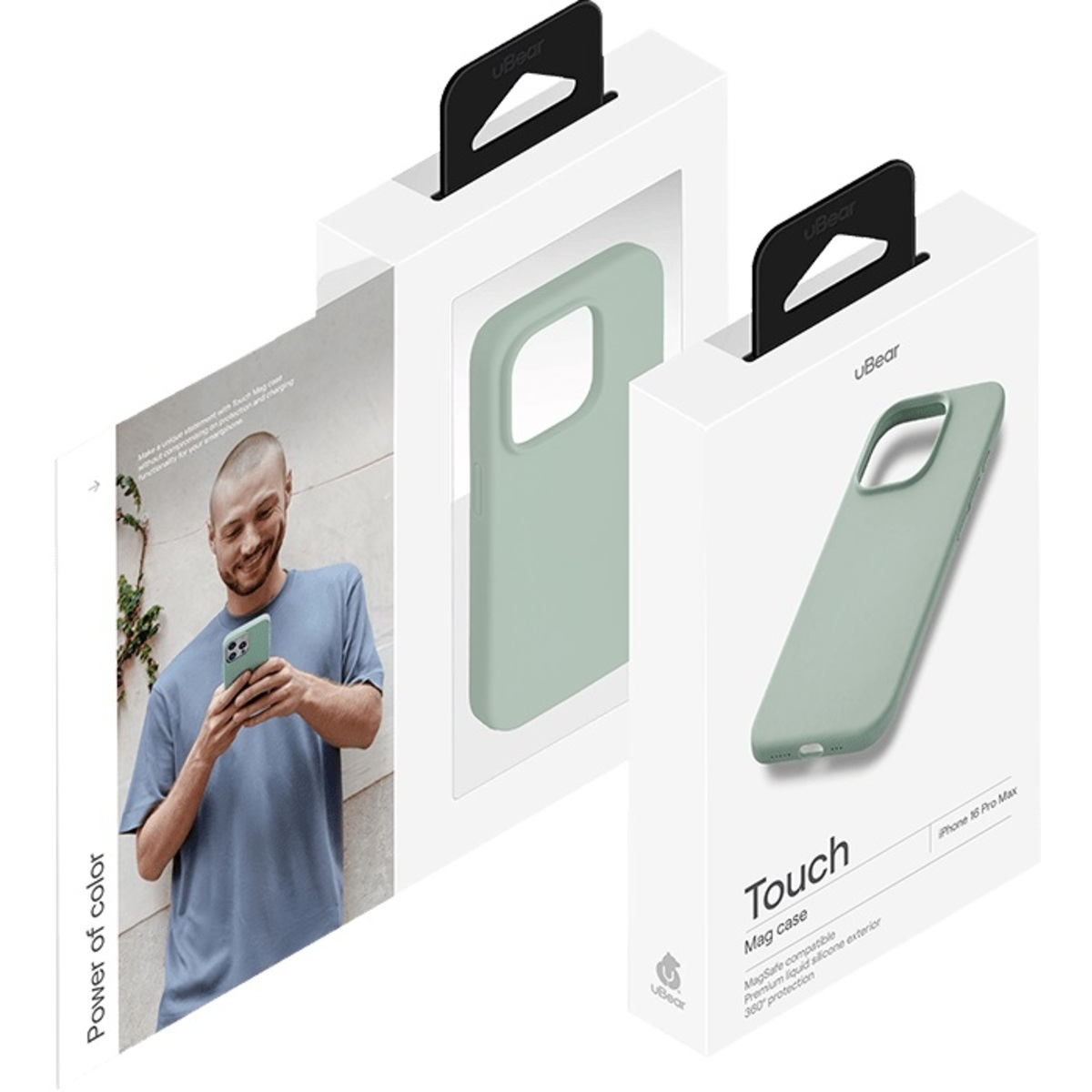 Чехол-накладка uBear Touch Mag Case для смартфона Apple iPhone 16 Pro Max (Цвет: Cold Mint)