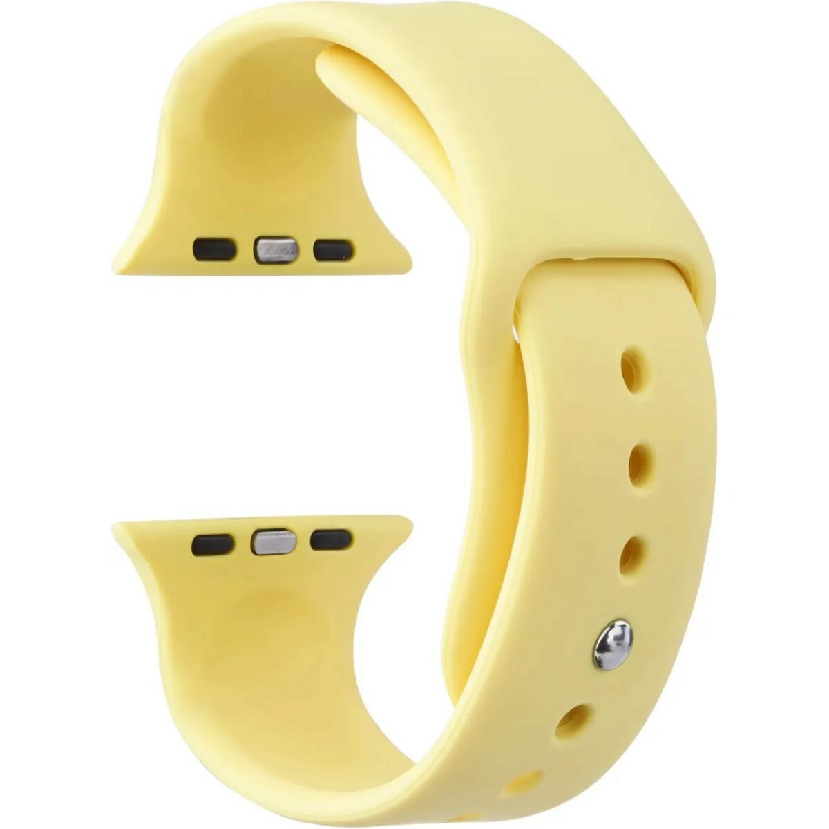 Ремешок силиконовый VLP Silicone Band Soft Touch для Apple Watch 38/40 mm (Цвет: Yellow)