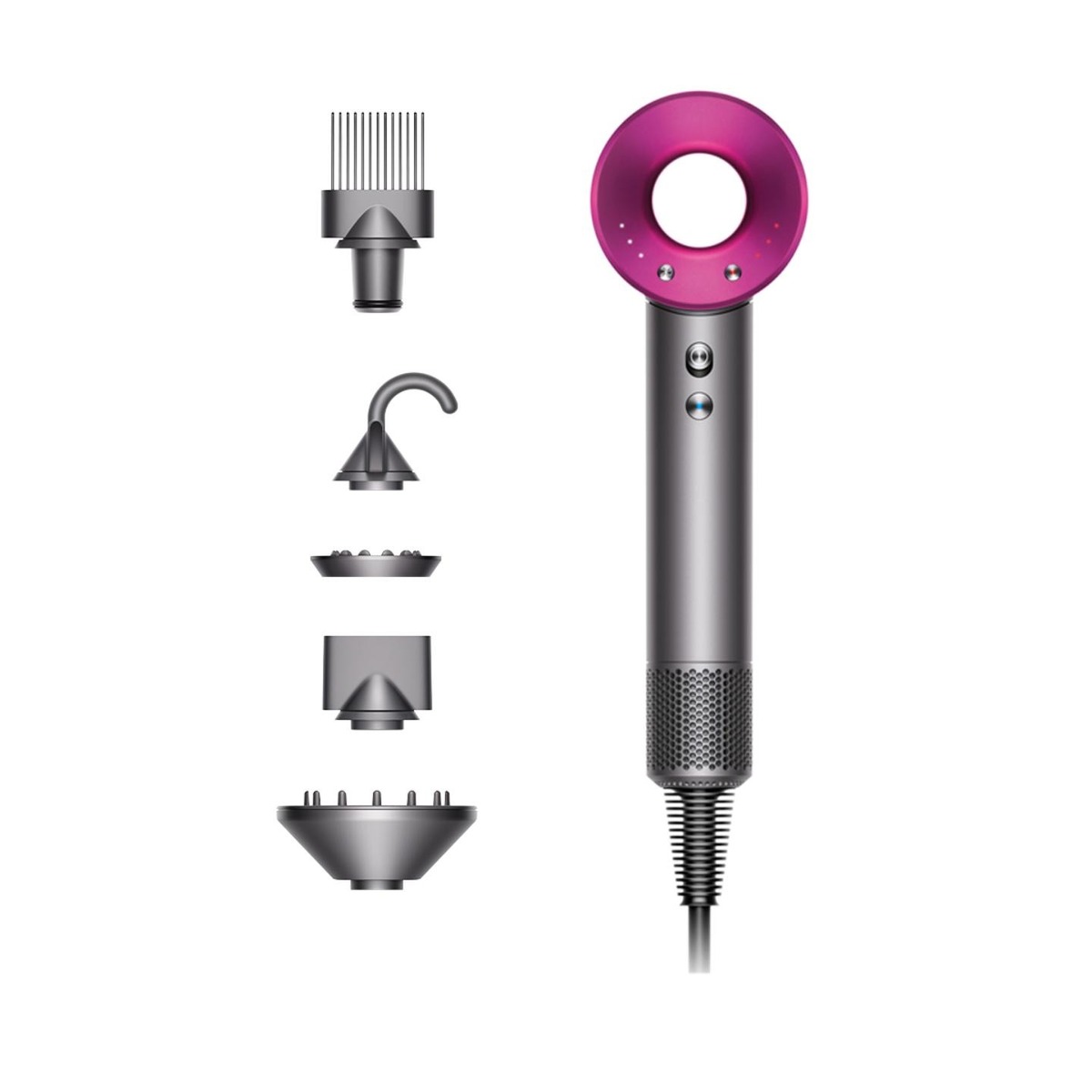 Фен Dyson Supersonic HD08 (Цвет: Black Nickel / Fuchsia)