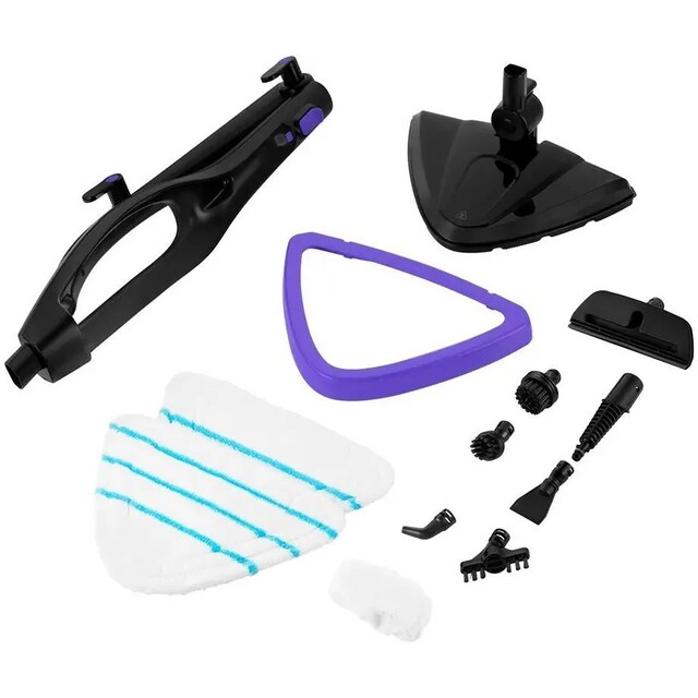 Швабра паровая Kitfort КТ-1051 (Цвет: Black / Purple)