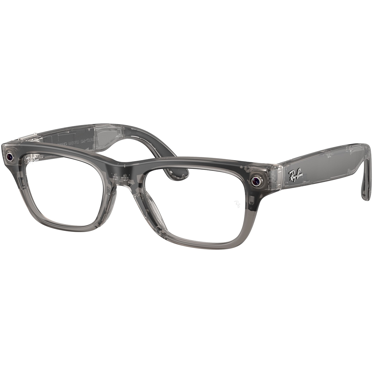 Умные очки Ray-Ban Meta Blayzer Optics RW7001 (Gen 2) (Цвет: Matte Transparent Ice Grey/Clear)