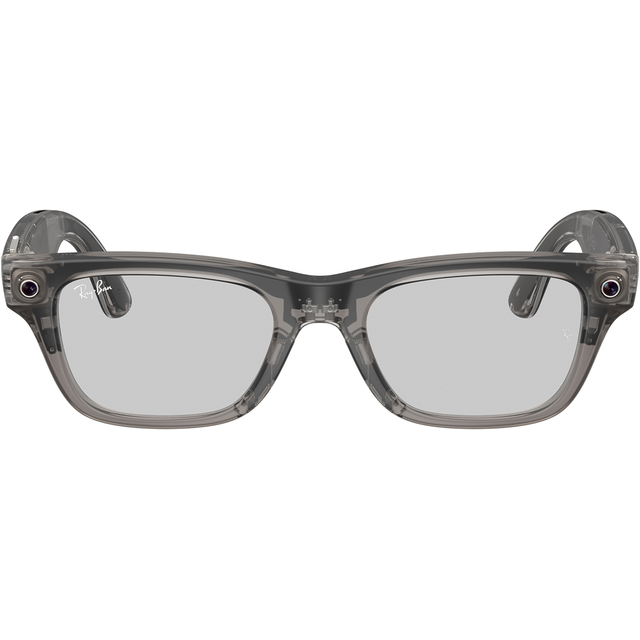 Умные очки Ray-Ban Meta Blayzer Optics RW7001 (Gen 2) (Цвет: Matte Transparent Ice Grey / Clear)
