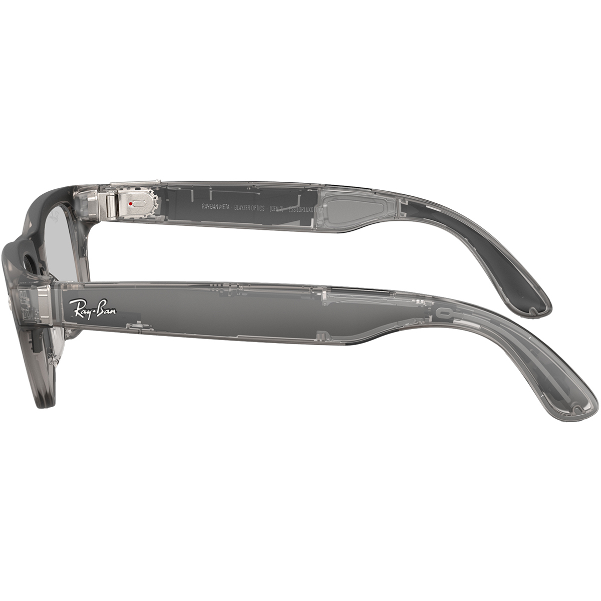 Умные очки Ray-Ban Meta Blayzer Optics RW7001 (Gen 2) (Цвет: Matte Transparent Ice Grey/Clear)