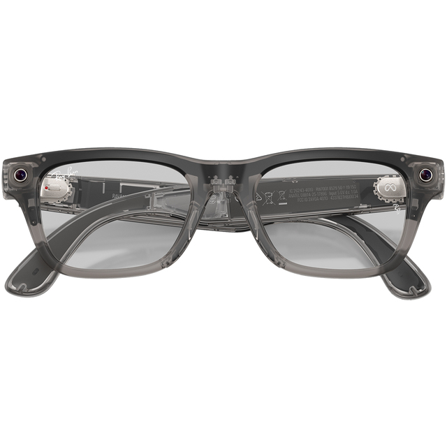 Умные очки Ray-Ban Meta Blayzer Optics RW7001 (Gen 2) (Цвет: Matte Transparent Ice Grey / Clear)