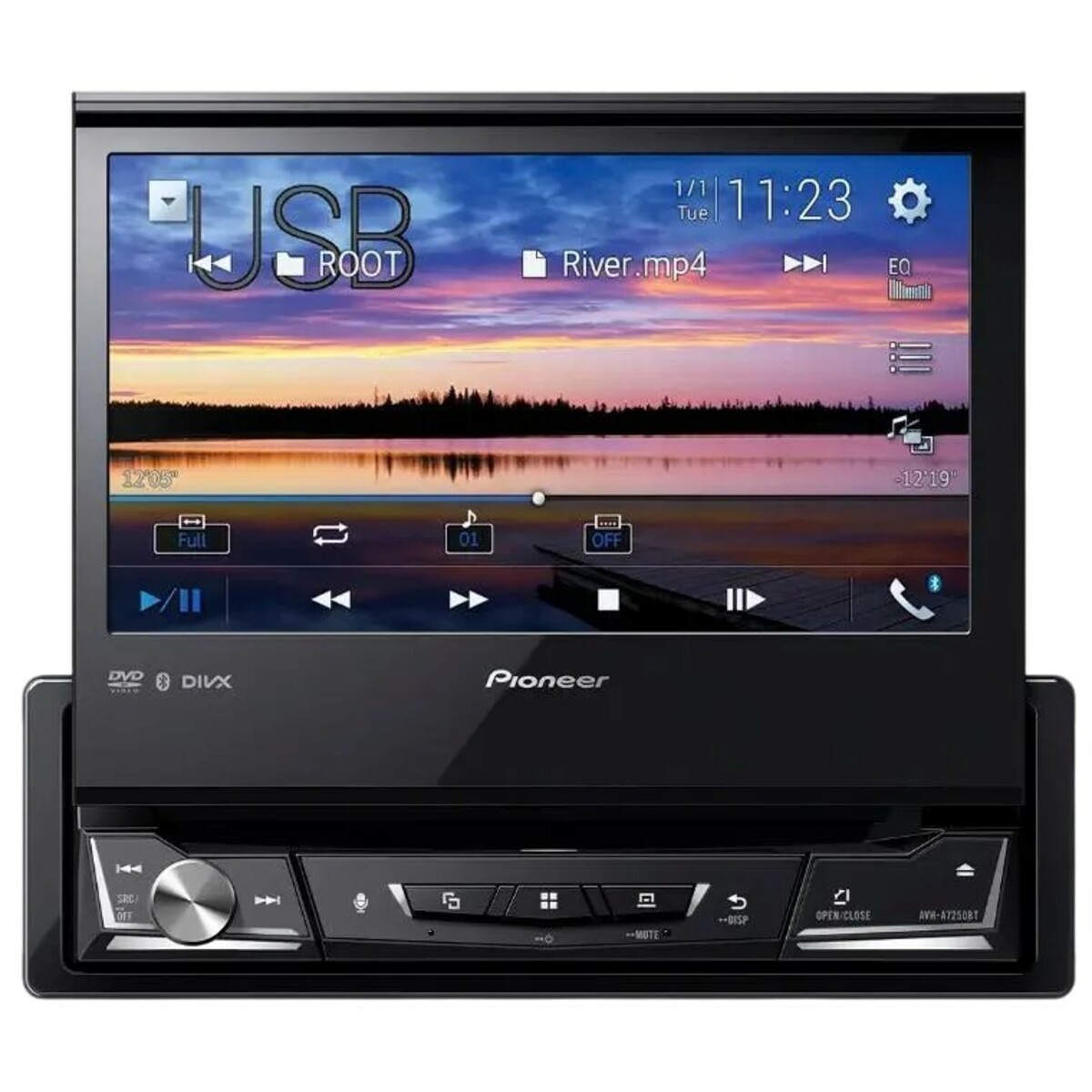 Автомагнитола Pioneer AVH-A7250BT, черный 