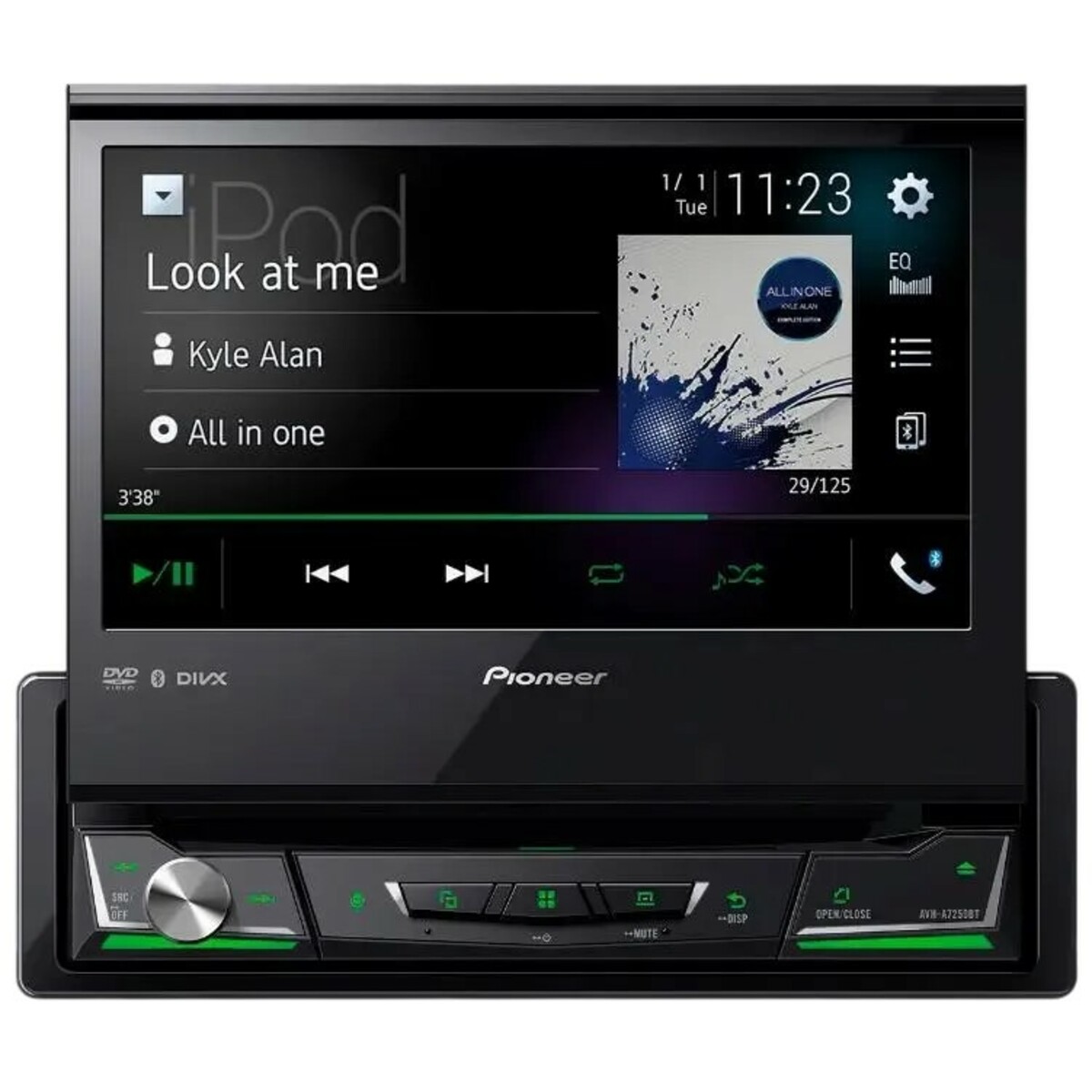 Автомагнитола Pioneer AVH-A7250BT, черный 