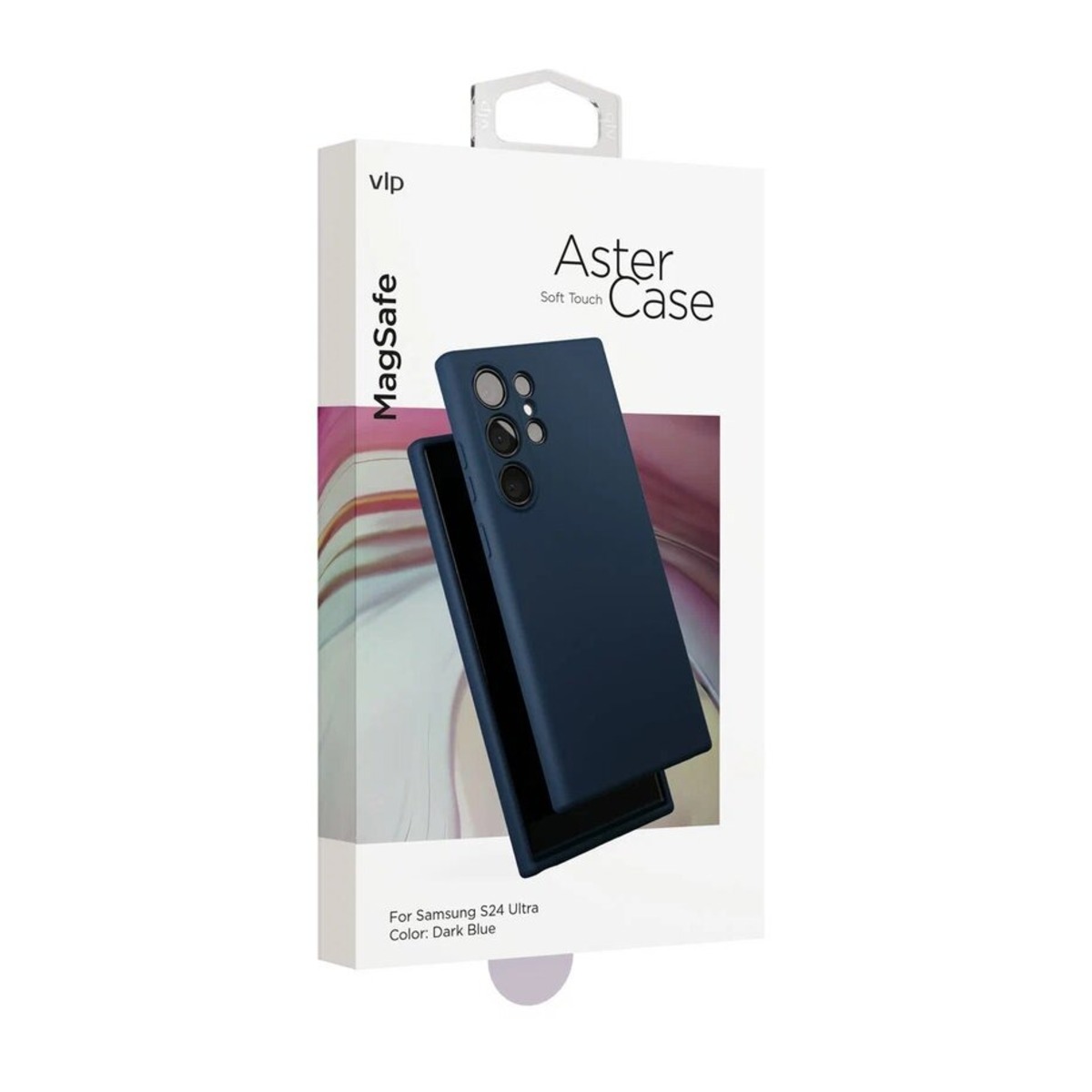 Чехол-накладка VLP Aster Сase with Magsafe для смартфона Samsung Galaxy S24 Ultra (Цвет: Dark Blue)