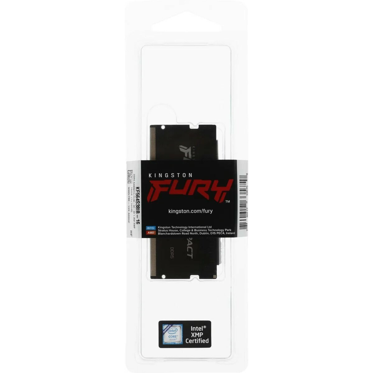 Память DDR5 16Gb 6400MHz Kingston KF564S38IB-16 