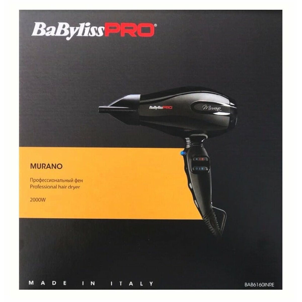 Фен Babyliss Pro MURANO Ionic compact (Цвет: Black)