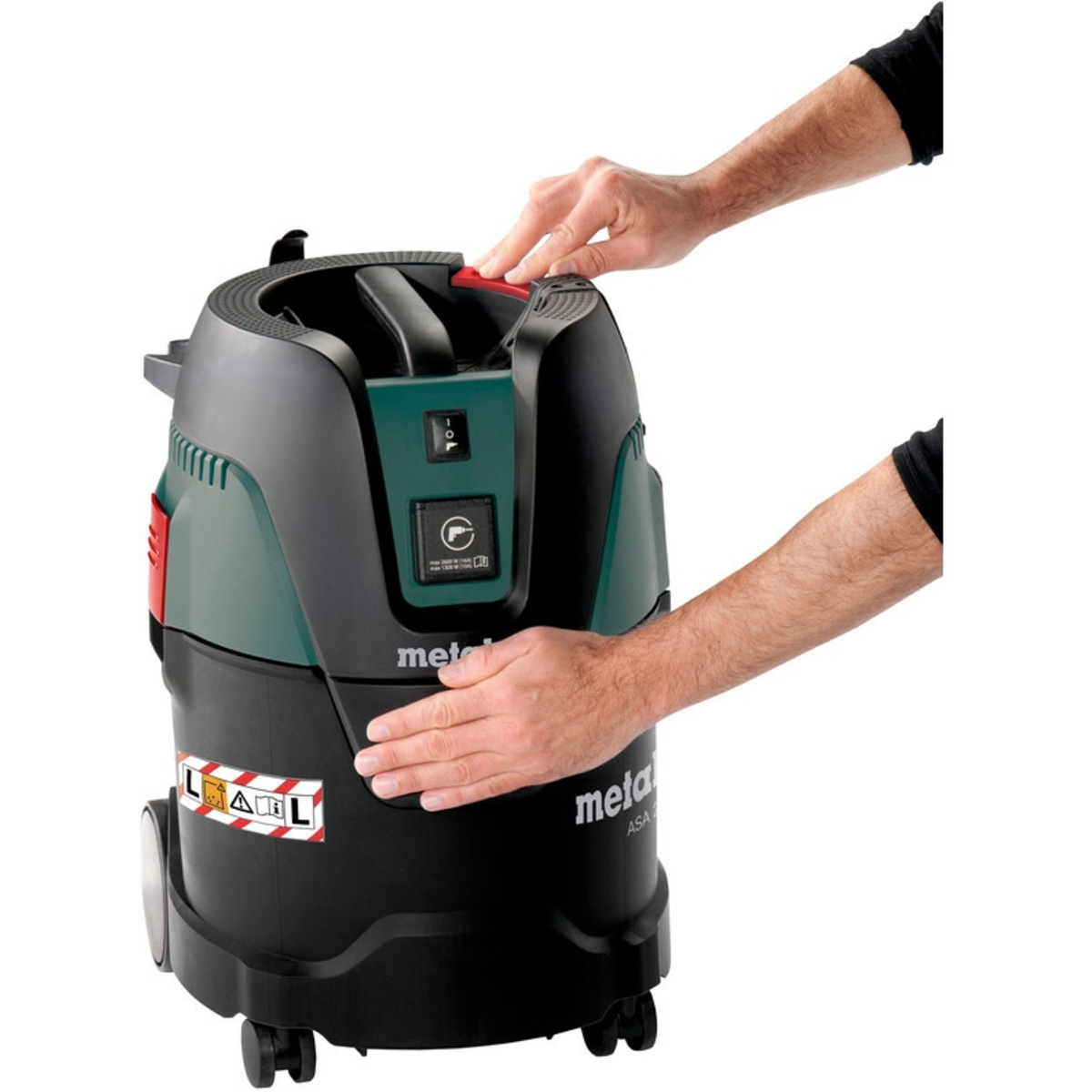 Строительный пылесос Metabo ASA 25 L PC 1250Вт (уборка: сухая/влажная) зеленый