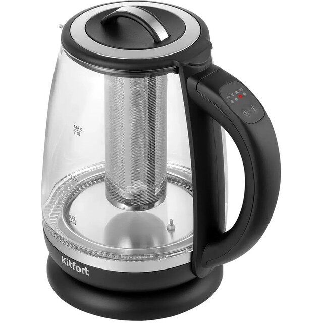 Чайник электрический Kitfort КТ-6145 (Цвет: Black / Silver)