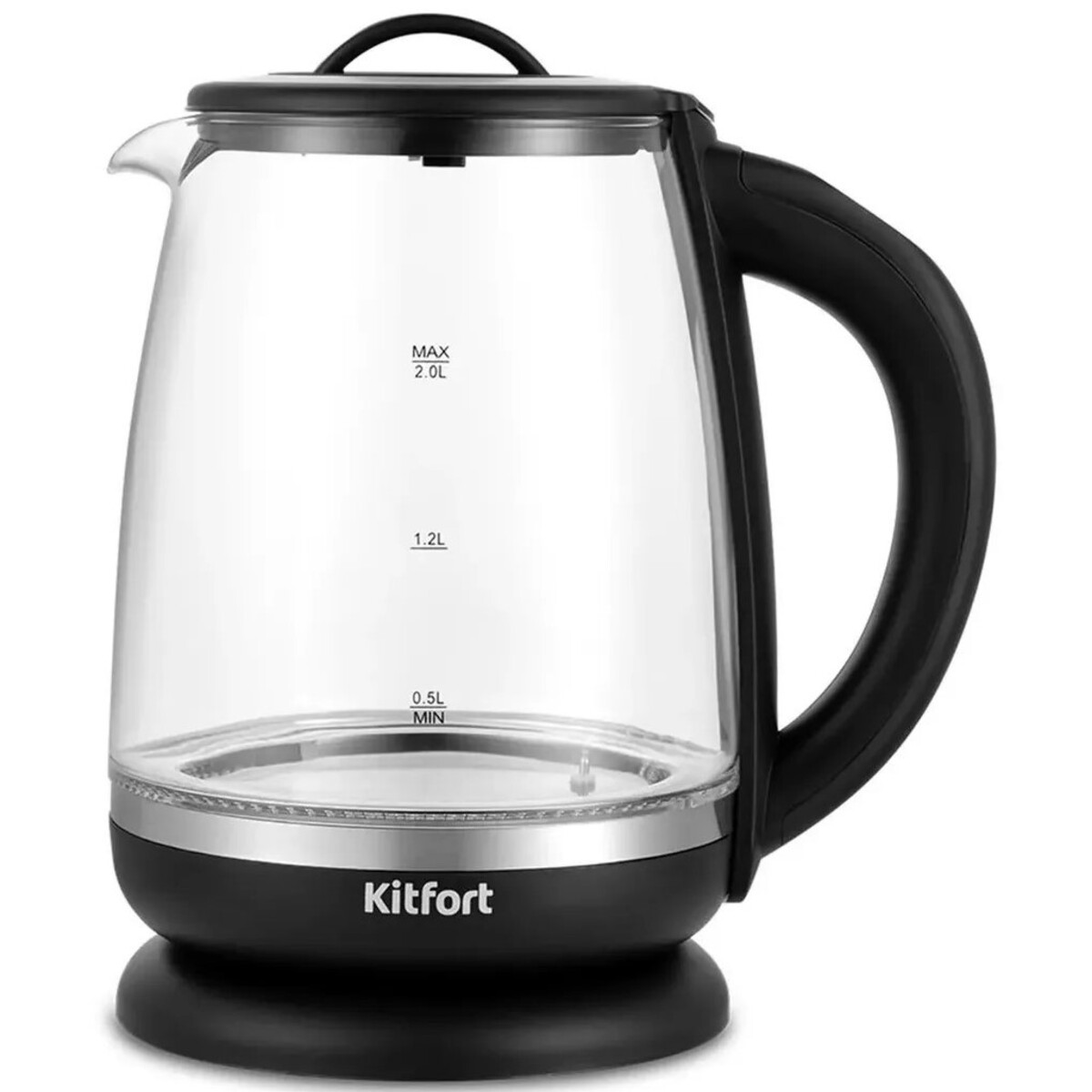 Чайник электрический Kitfort КТ-6145 (Цвет: Black/Silver)