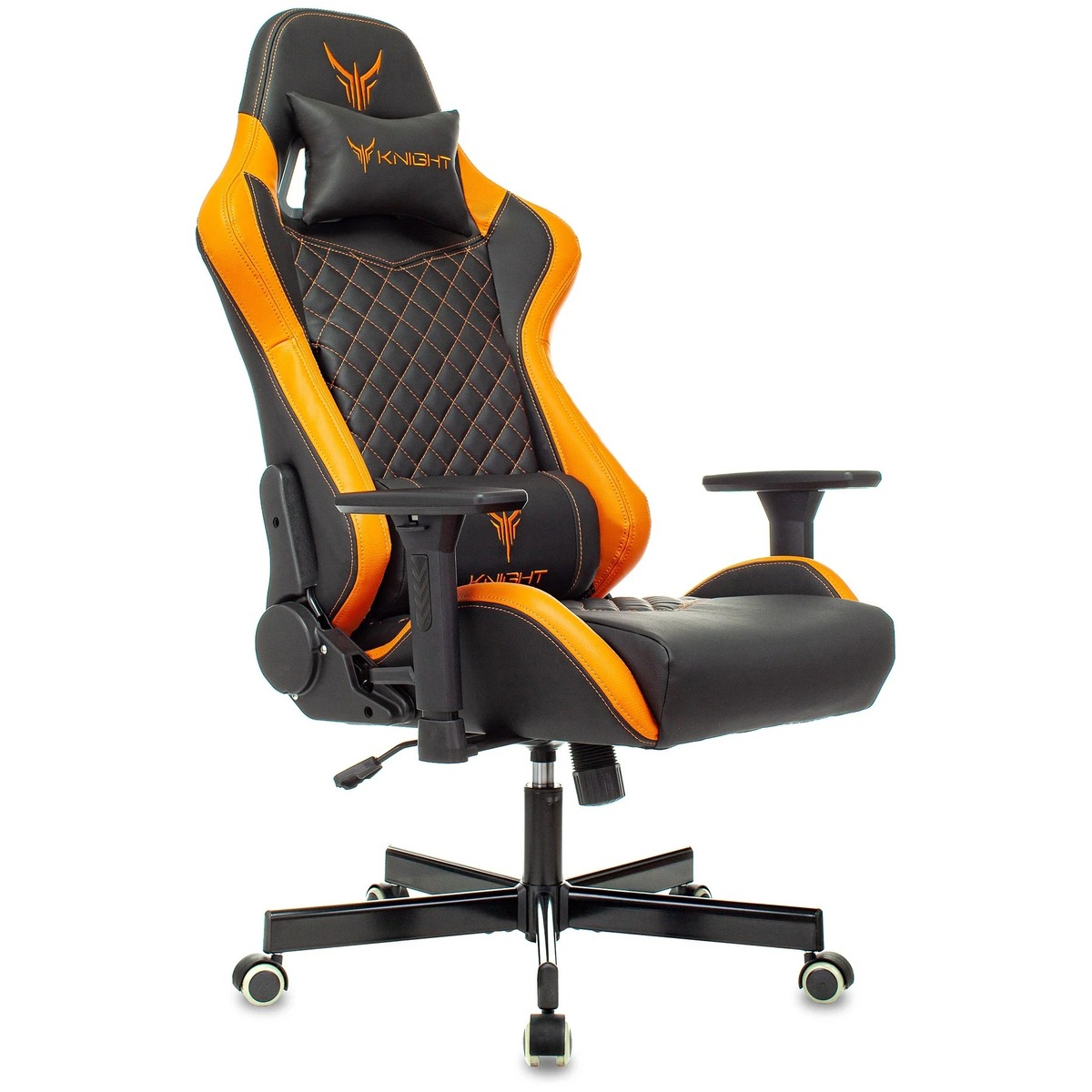 Кресло игровое Knight ARMOR (Цвет: Black / Orange)