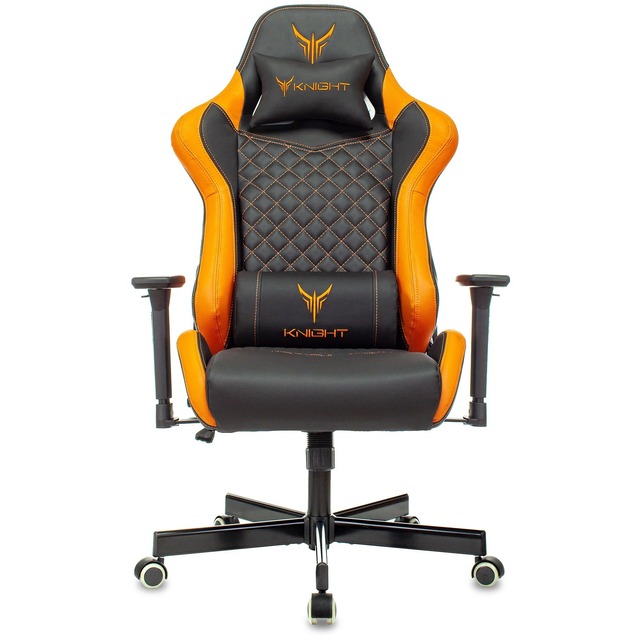 Кресло игровое Knight ARMOR (Цвет: Black / Orange)