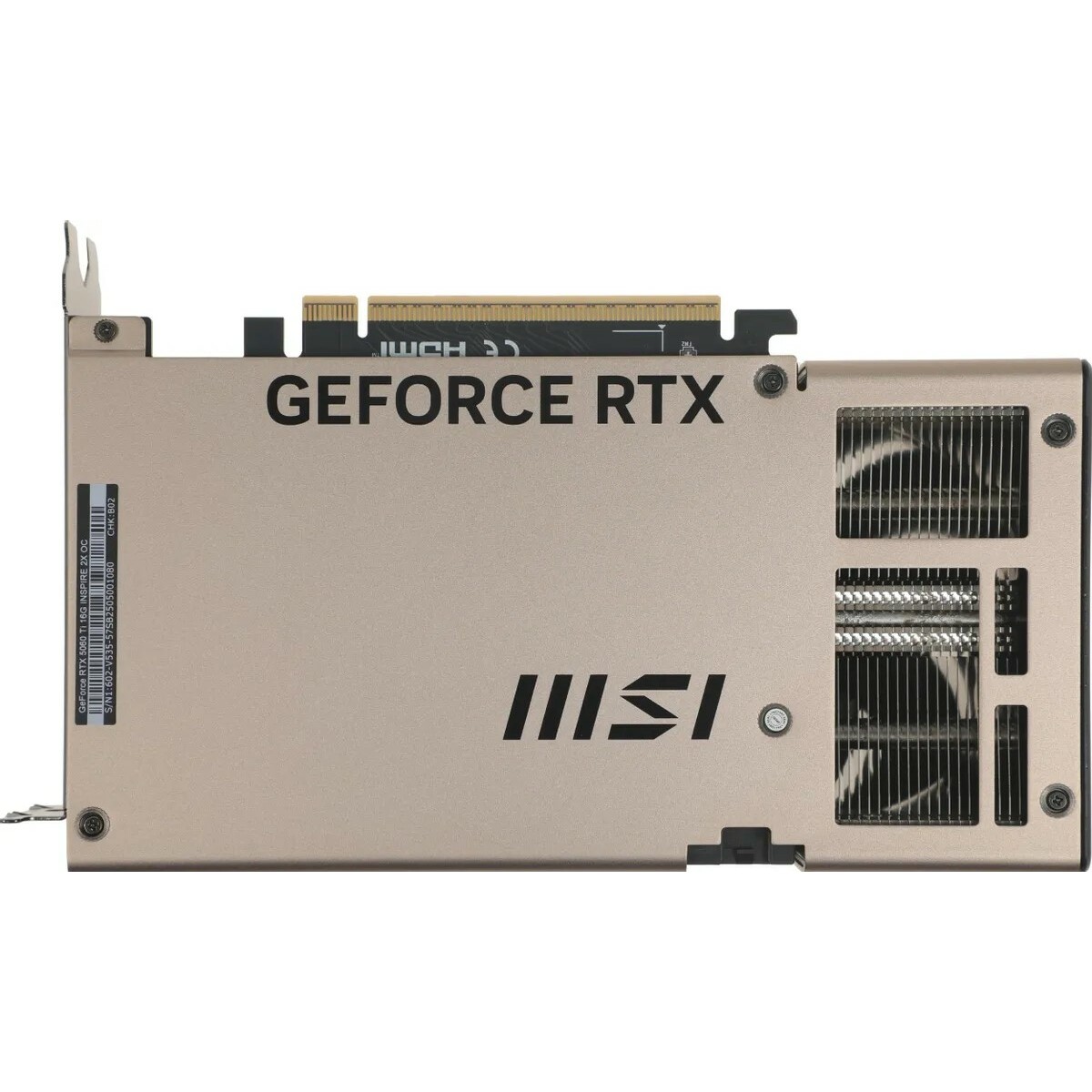 Видеокарта MSI GeForce RTX 5060 Ti 16G INSPIRE 2X OC