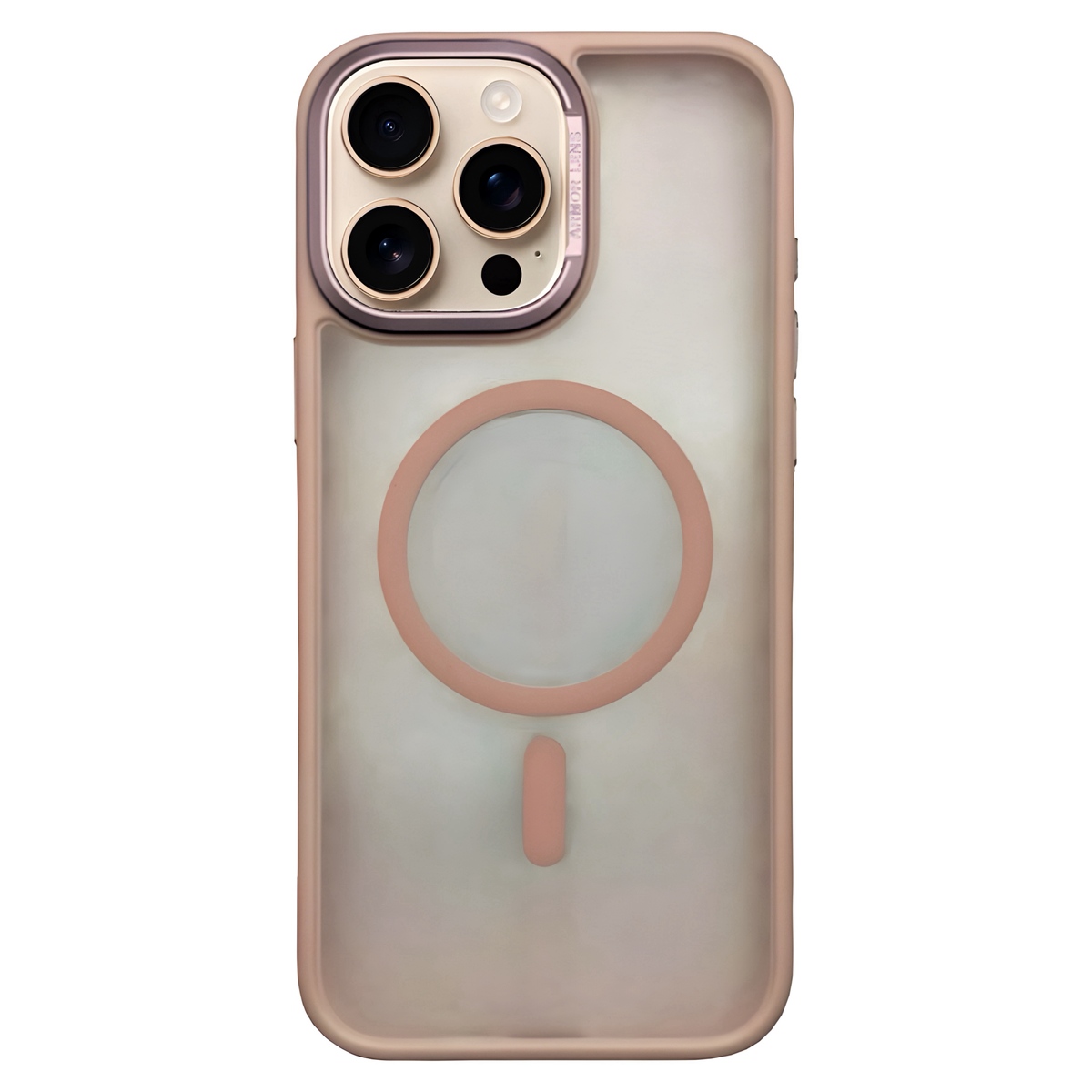 Чехол-накладка Comma Joy Elegant Magnetic Anti-Shock Case для iPhone 16 Pro (Цвет: Pink)