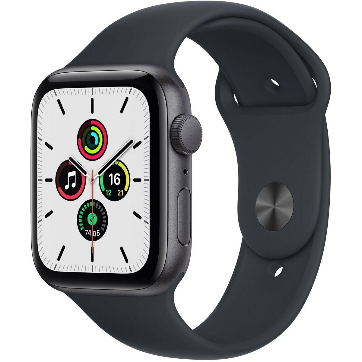 Умные часы Apple Watch SE (2023) 44mm Cellular Aluminium Case with Sport Band M / L (Цвет: Midnight)