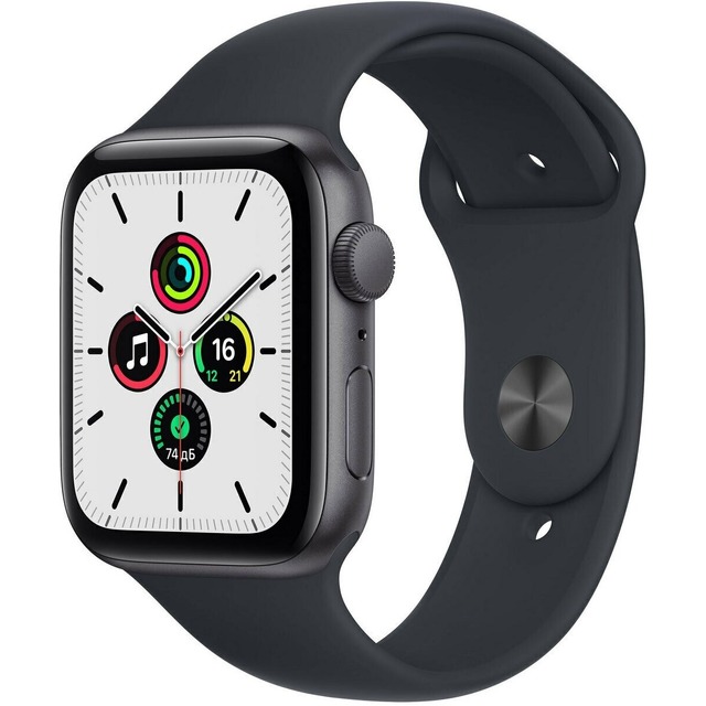 Умные часы Apple Watch SE (2023) 44mm Cellular Aluminium Case with Sport Band M / L (Цвет: Midnight)