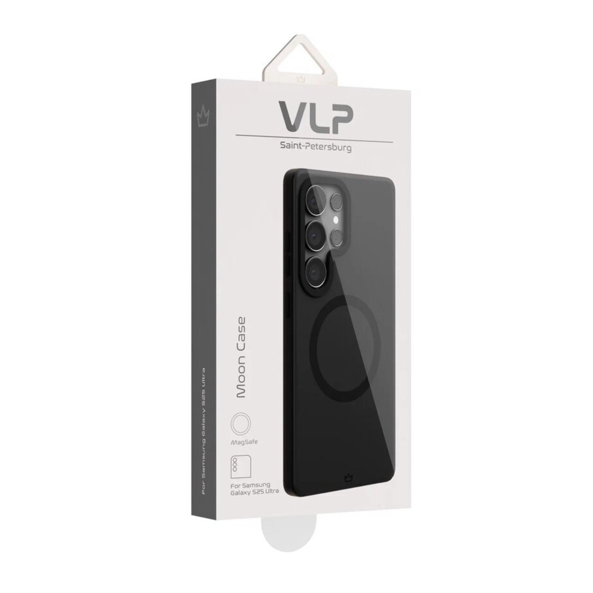 Чехол-накладка VLP Moon Сase MagSafe для Samsung S25 Ultra (Цвет: Black)