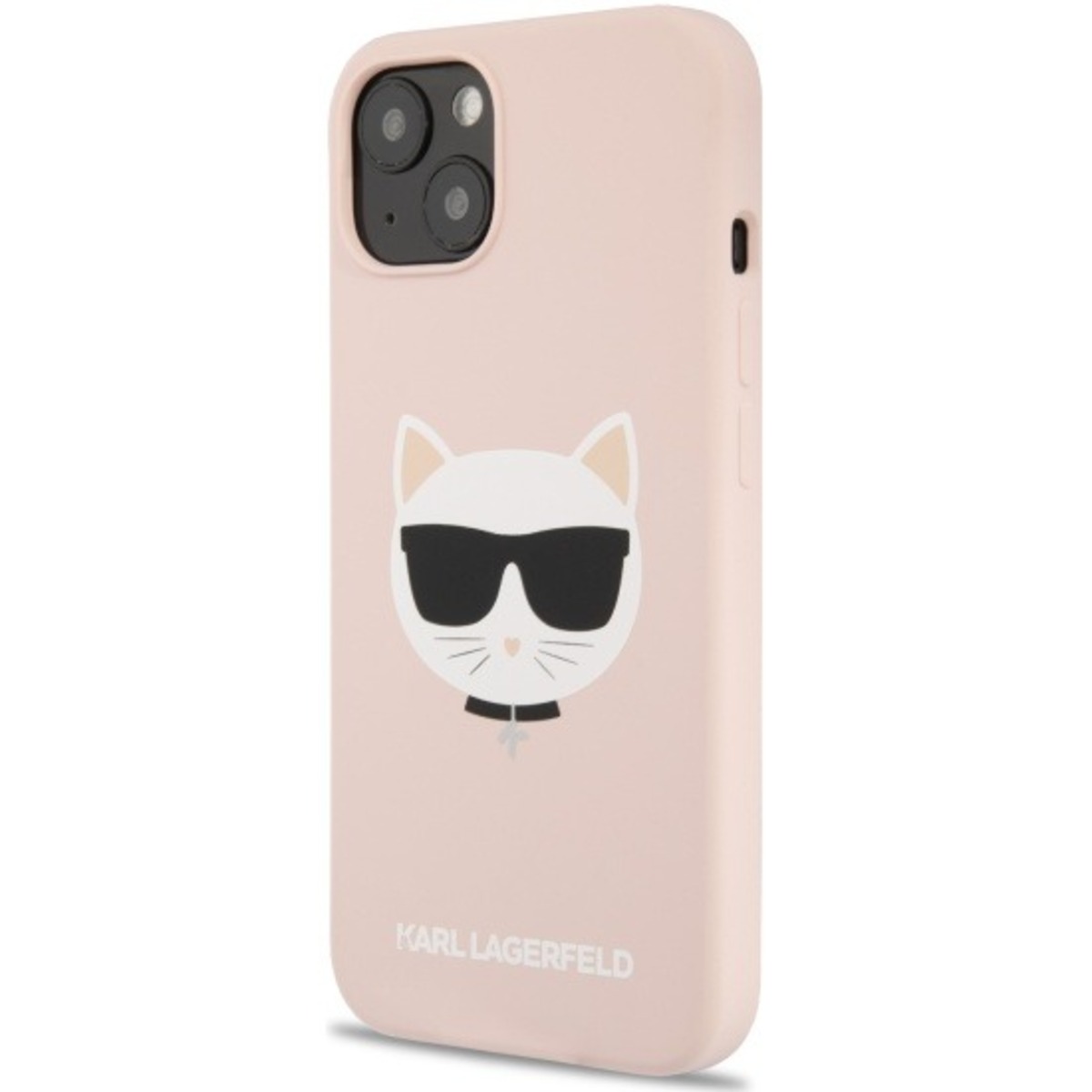 Чехол-накладка Karl Lagerfeld Liquid Silicone Case Choupette Head для смартфона Apple iPhone 13 (Цвет: Light Rose)