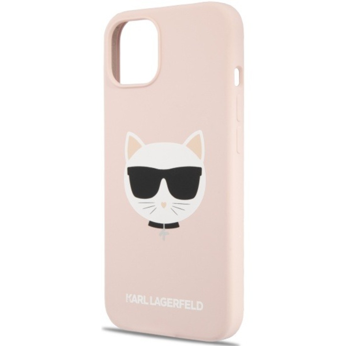 Чехол-накладка Karl Lagerfeld Liquid Silicone Case Choupette Head для смартфона Apple iPhone 13 (Цвет: Light Rose)