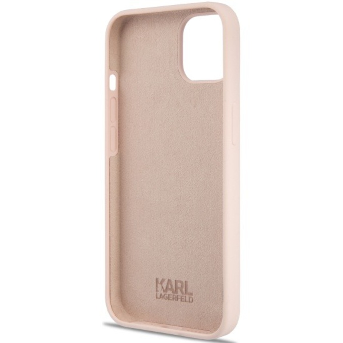 Чехол-накладка Karl Lagerfeld Liquid Silicone Case Choupette Head для смартфона Apple iPhone 13 (Цвет: Light Rose)