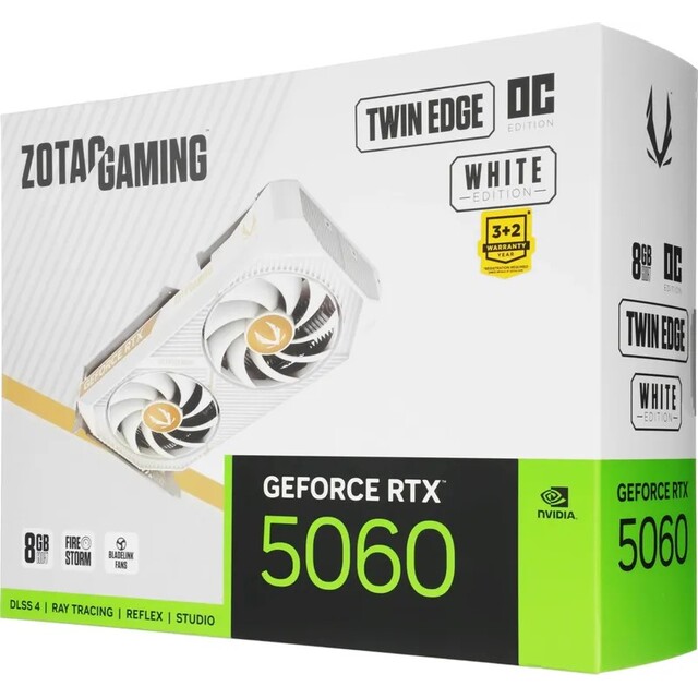 Видеокарта Zotac GeForce RTX 5060 TWIN EDGE OC 8Gb (ZT-B50600Q-10M)