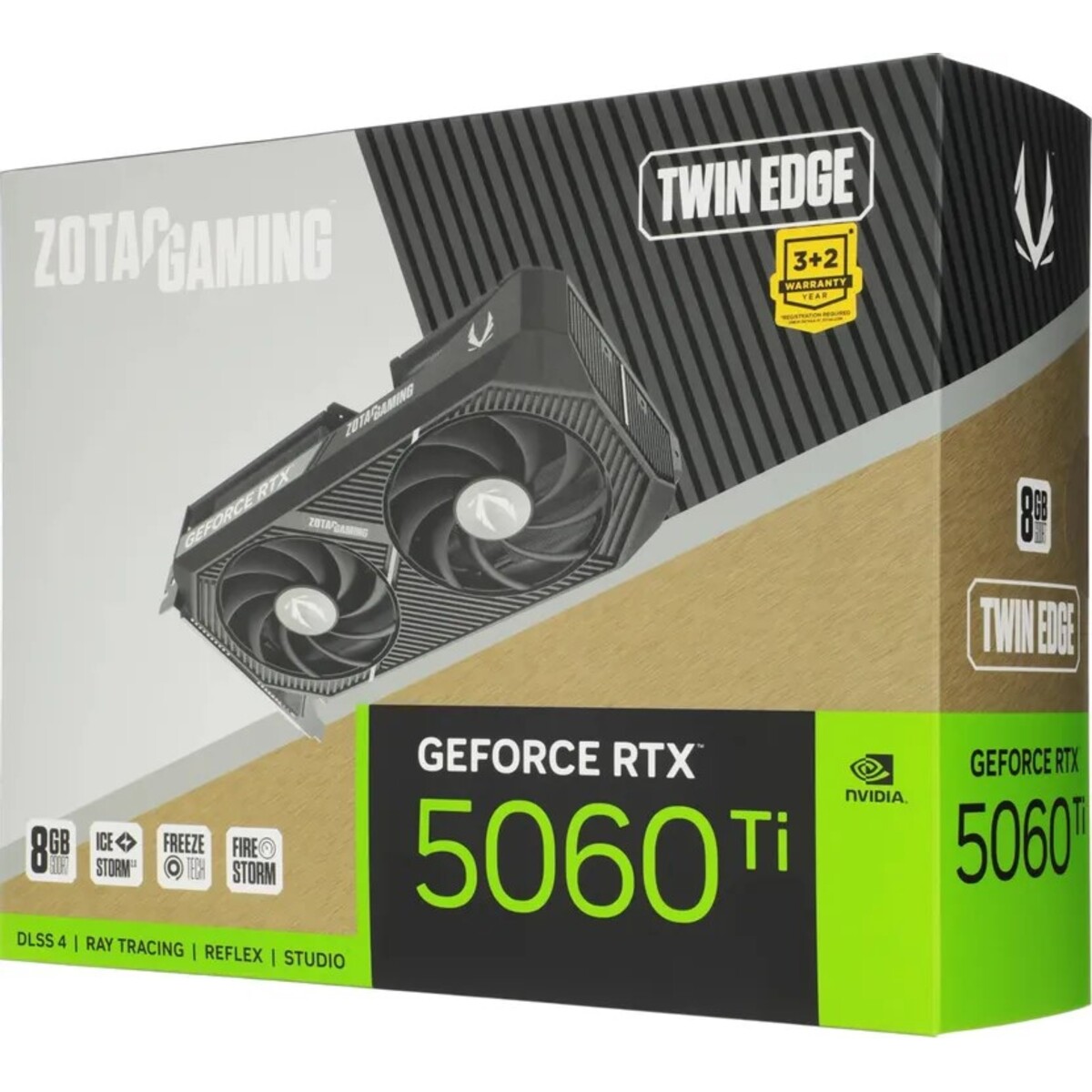 Видеокарта Zotac GeForce RTX 5060TI TWIN EDGE 8Gb (ZT-B50610E-10M)