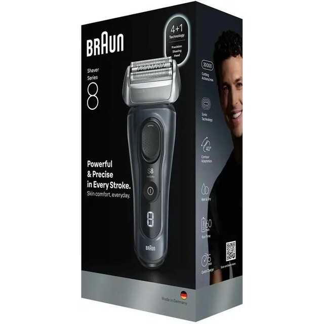 Бритва сетчатая Braun Series 8 8603s (Цвет: Black / Gray)
