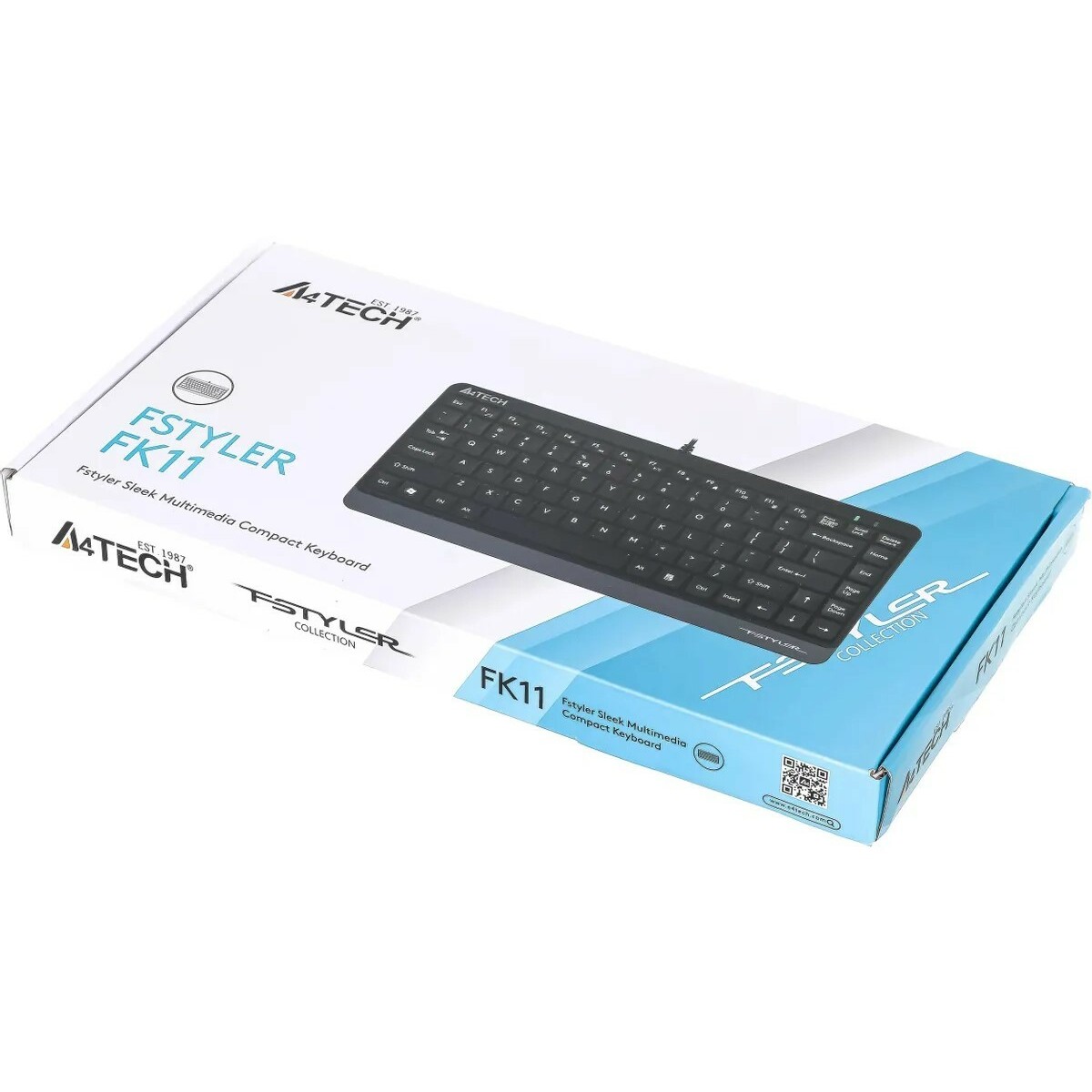 Клавиатура A4Tech Fstyler FK11 (Цвет: Black / Gray)