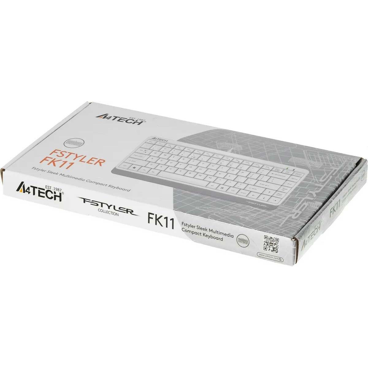 Клавиатура A4Tech Fstyler FK11, белый