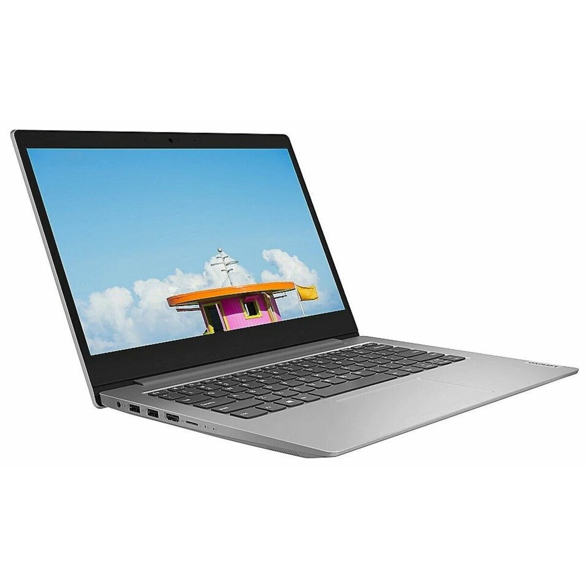 Ноутбук Lenovo IdeaPad 1 14IGL05 (Intel Pentium Silver N5030/4Gb DDR4/SSD128Gb/Intel UHD Graphics 605/14"/IPS/FHD (1920x1080)/Windows 10 Home/gray/WiFi/BT/Cam)