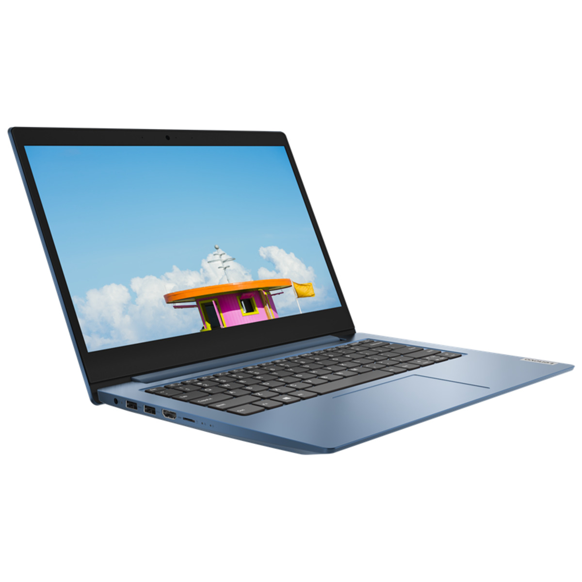 Ноутбук Lenovo IdeaPad 1 14ADA05 (AMD Athlon Silver 3050e/4Gb DDR4/SSD128Gb/AMD Radeon Graphics/14"/IPS/FHD (1920x1080)/Windows 10 Home/blue/WiFi/BT/Cam)
