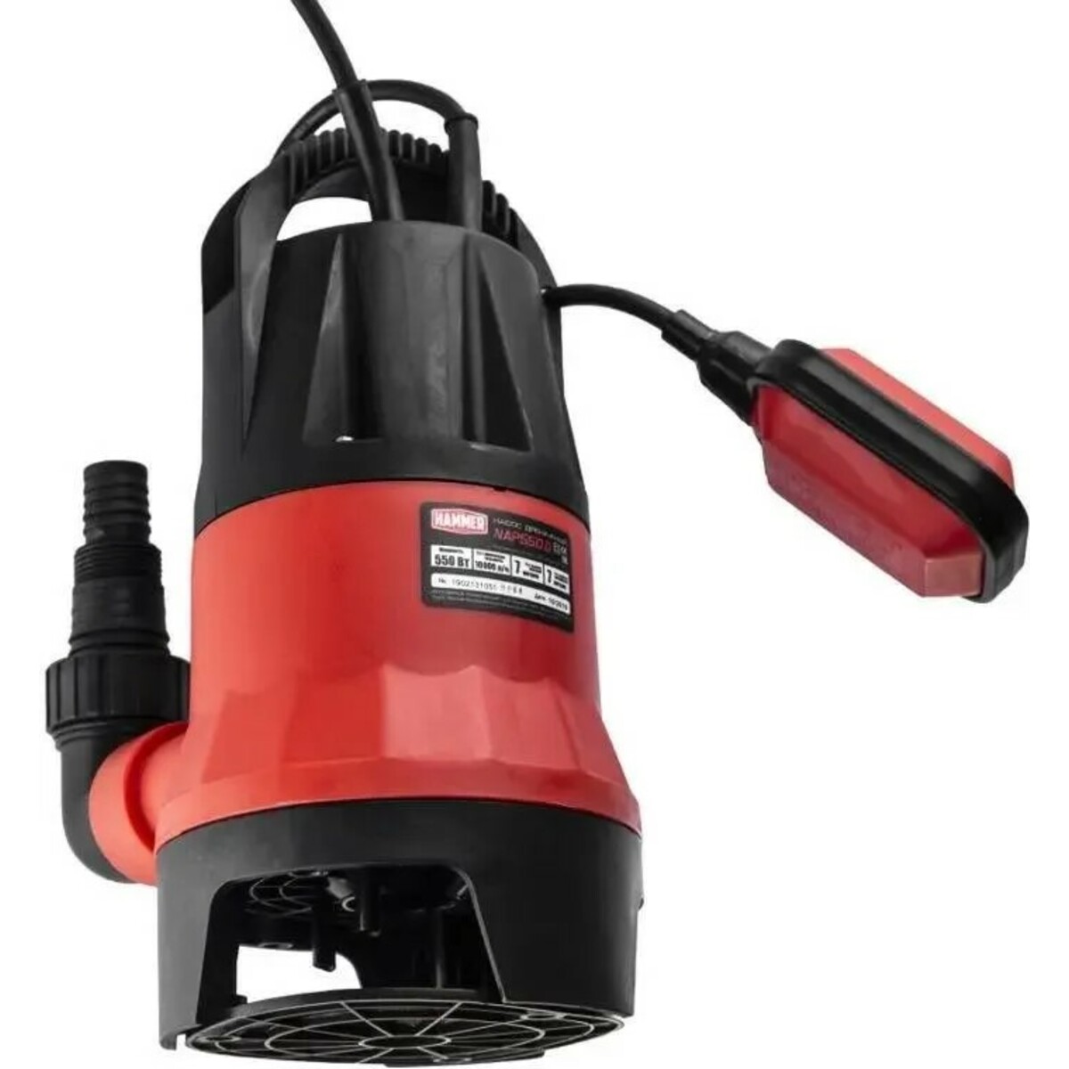 Садовый насос дренажный Hammer NAP550D (Цвет: Red)