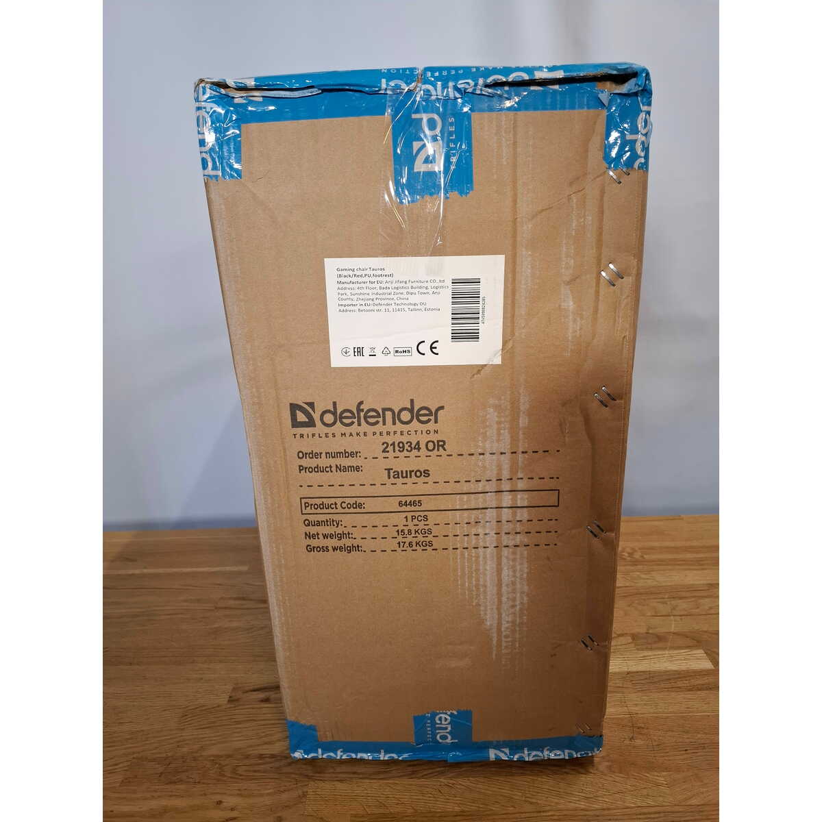 Кресло игровое Defender Tauros (Цвет: Red/Black)