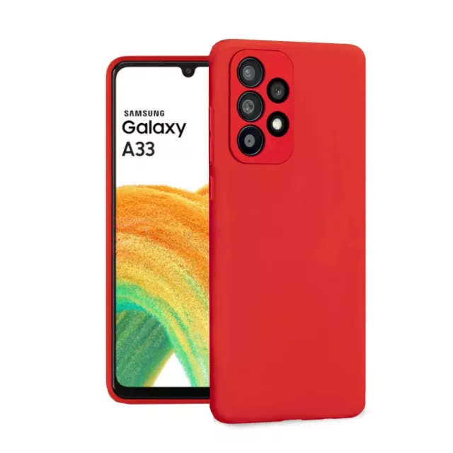 Чехол-накладка Borasco MicroFiber Case для смартфона Samsung Galaxy A33 (Цвет: Red)