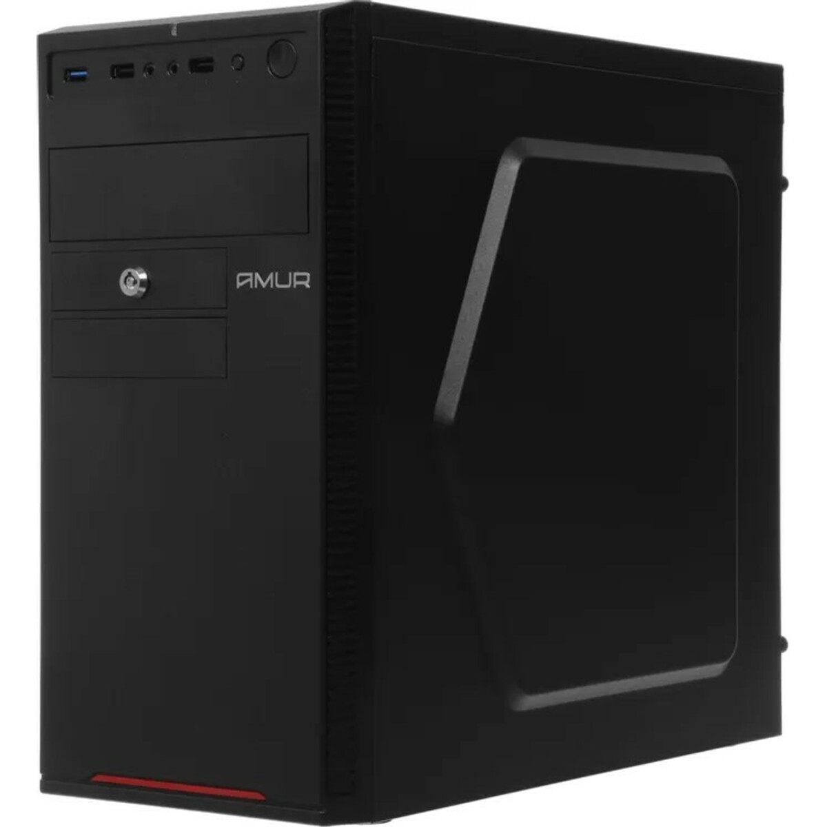 ПК Amur Нарвал B7I21 (Core i3 12100 3.3Ghz/16Gb DDR5/SSD256Gb/Intel UHD Graphics 730/FreeDOS/black)