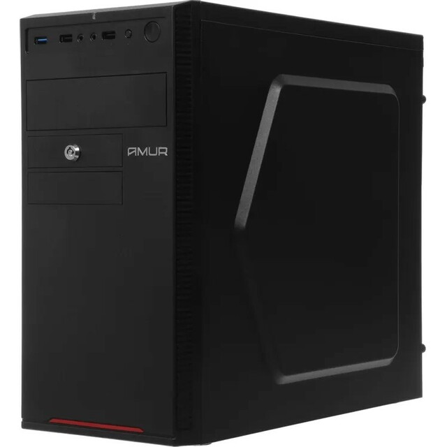 ПК Amur Нарвал B7I21 (Core i3 12100 3.3Ghz/16Gb DDR5/SSD256Gb/Intel UHD Graphics 730/FreeDOS/black)