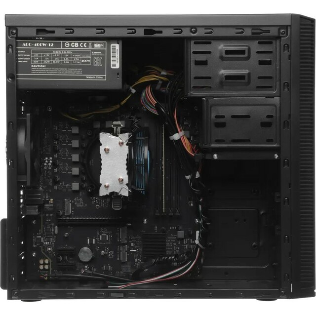 ПК Amur Нарвал B7I21 (Core i3 12100 3.3Ghz/16Gb DDR5/SSD256Gb/Intel UHD Graphics 730/FreeDOS/black)