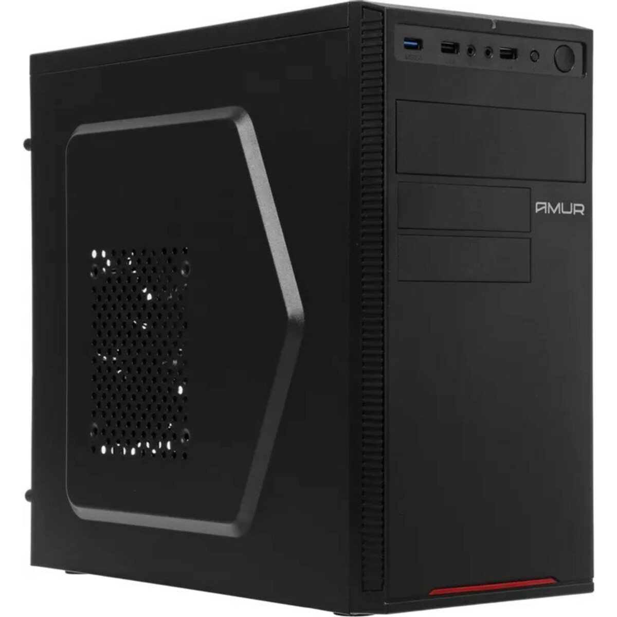 ПК Amur Нарвал B7I21 (Core i3 12100 3.3Ghz/16Gb DDR5/SSD512Gb/Intel UHD Graphics 730/FreeDOS/black) 