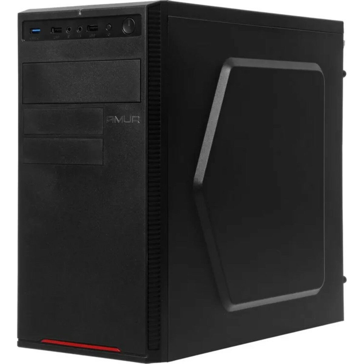 ПК Amur Нарвал B7I21 (Core i3 12100 3.3Ghz/16Gb DDR5/SSD512Gb/Intel UHD Graphics 730/FreeDOS/black) 