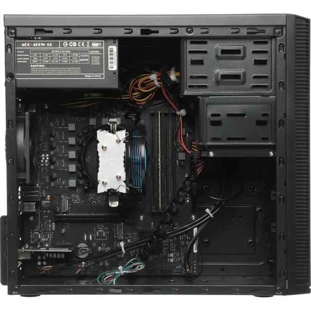 ПК Amur Нарвал B7I21 (Core i3 12100 3.3Ghz / 16Gb DDR5 / SSD512Gb / Intel UHD Graphics 730 / FreeDOS / black) 