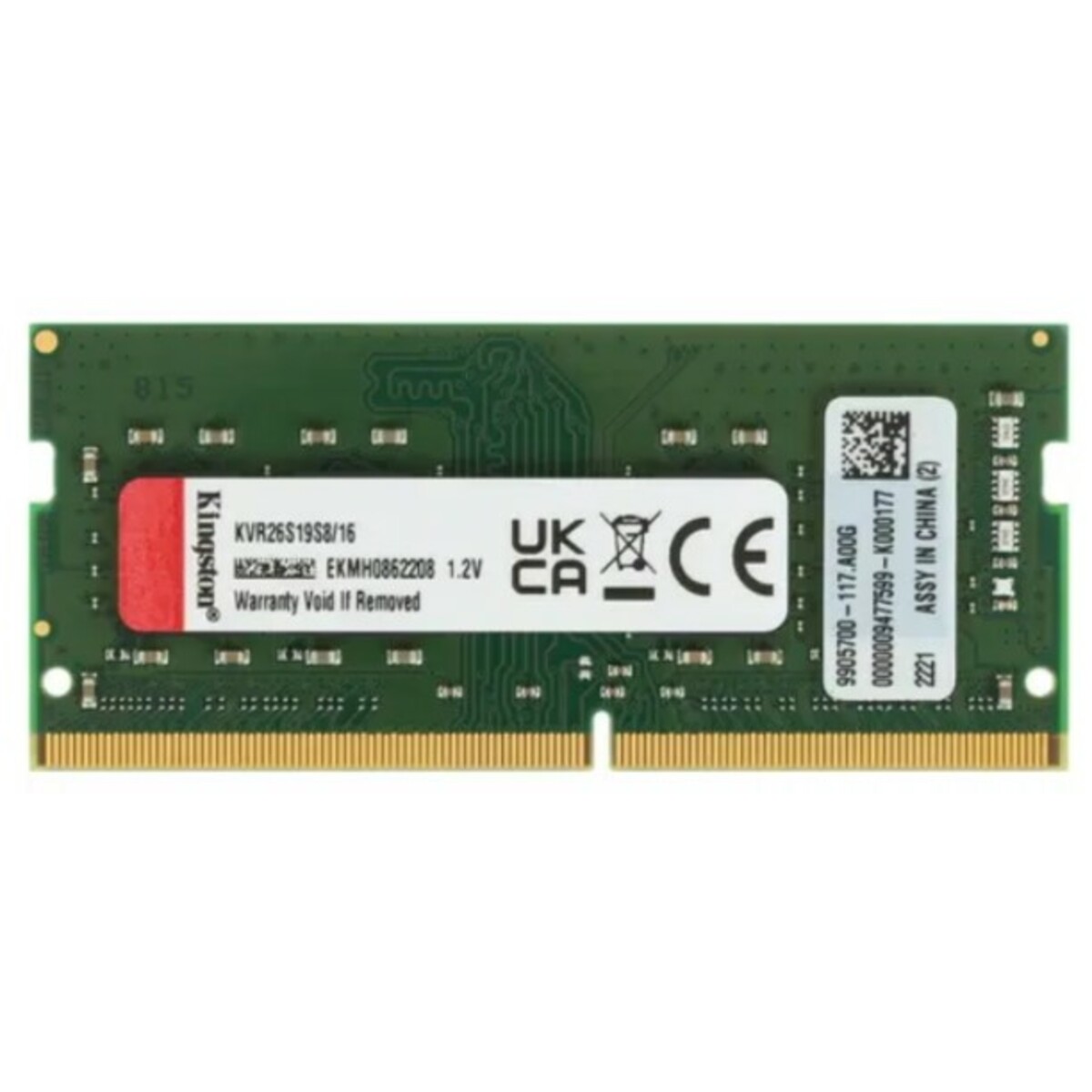 Память DDR4 16Gb 2666Mhz Kingston KVR26S19S8 / 16