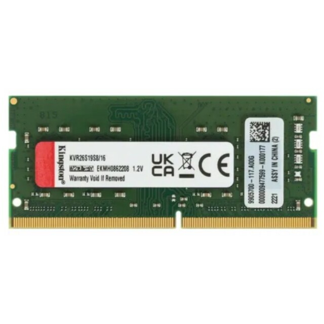 Память DDR4 16Gb 2666Mhz Kingston KVR26S19S8 / 16